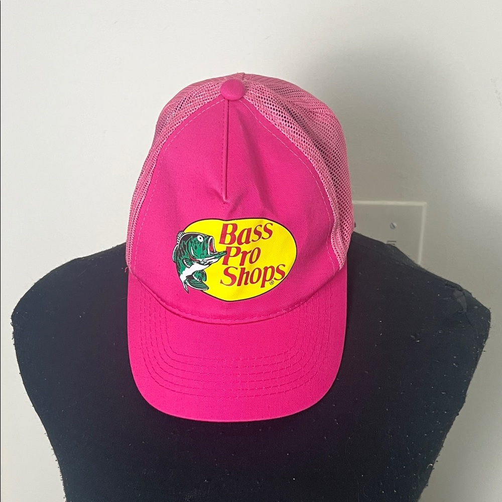 Bass Pro Shops Fuchsia Mesh Trucker Hat Cap